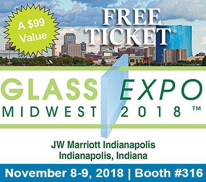 Free Admission to the Glass EXPO Midwest 2018
