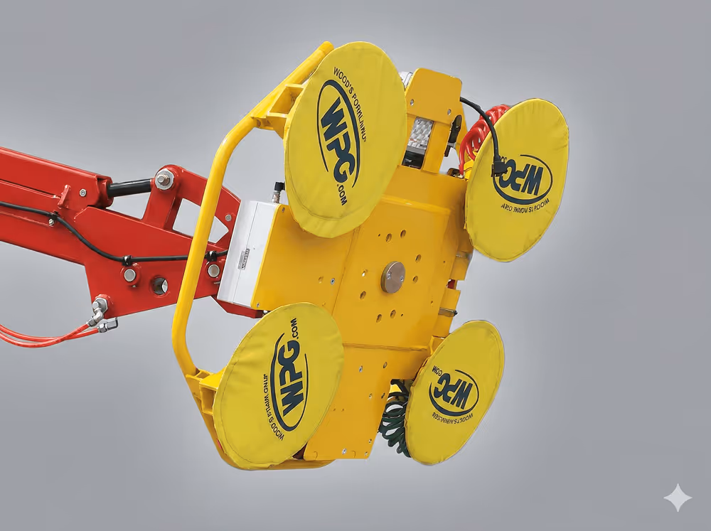 Bailey vacuum lifter attachment with multiple suction pads