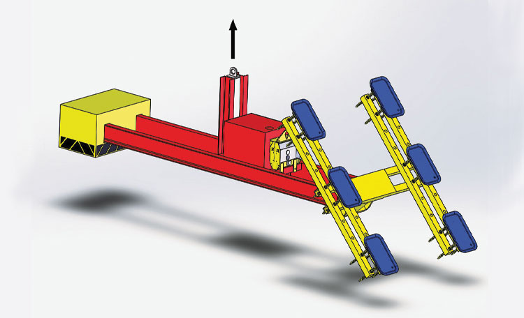 3,000lbs Cantilever Glass Lifter